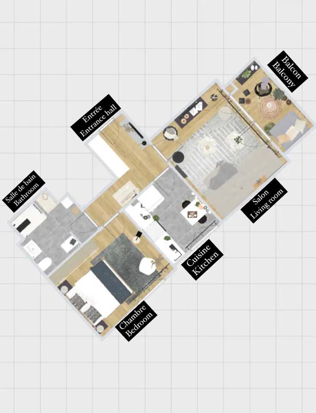 Le Cocon Blanc Metz - T2 - Parking Prive - Balcon - Nouvelle Ville, Gare Zewnętrze zdjęcie